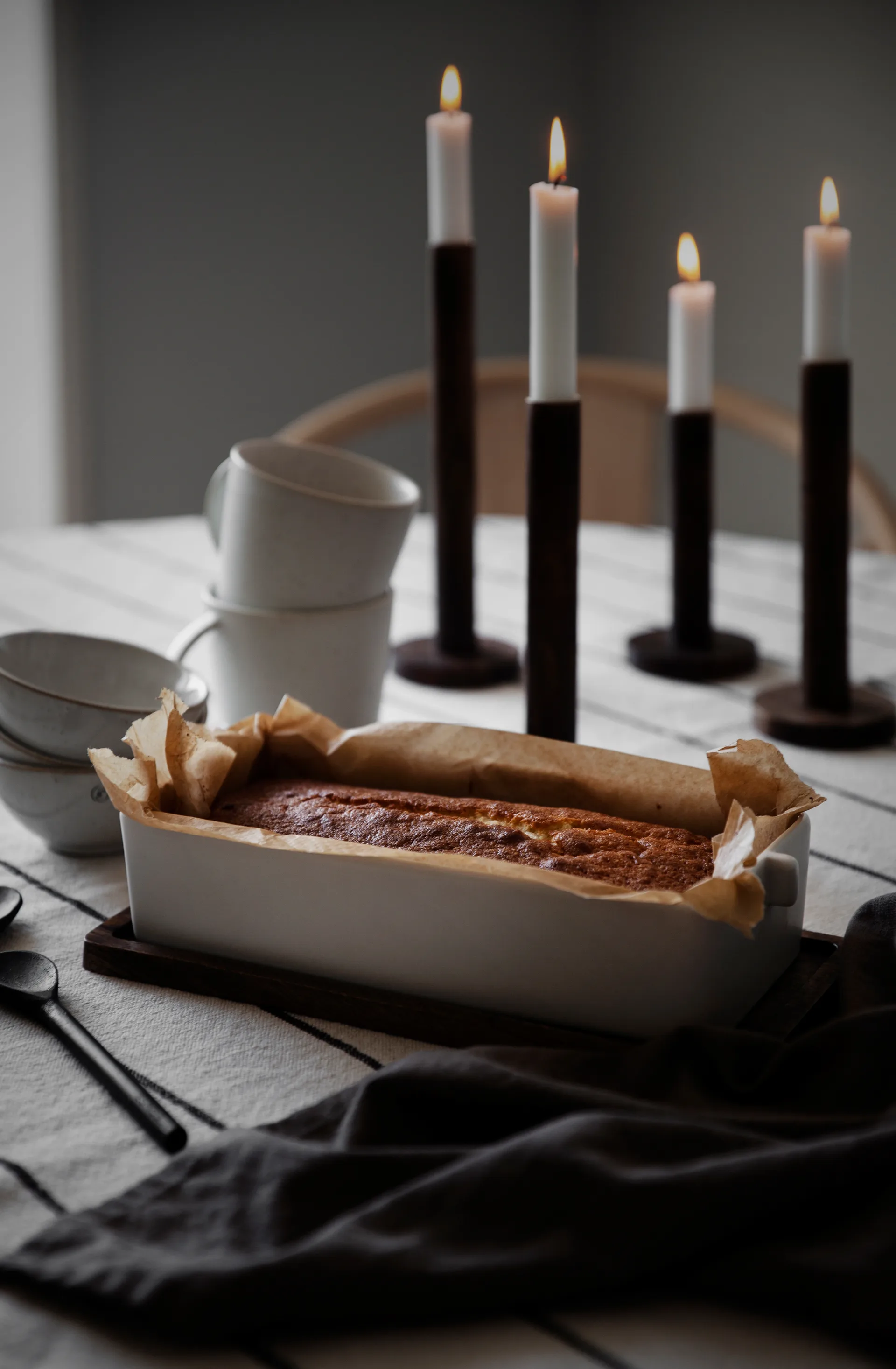 Ernst キャンドルスティック 木製 20 cm, Dark brown ERNST | エルンスト