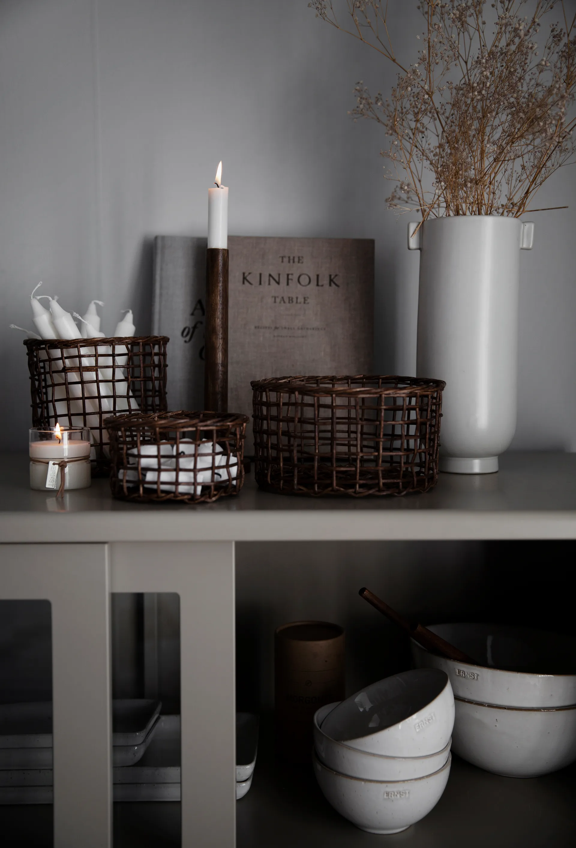 Ernst 花瓶 ハンドル付き 21 cm, White Sand ERNST | エルンスト