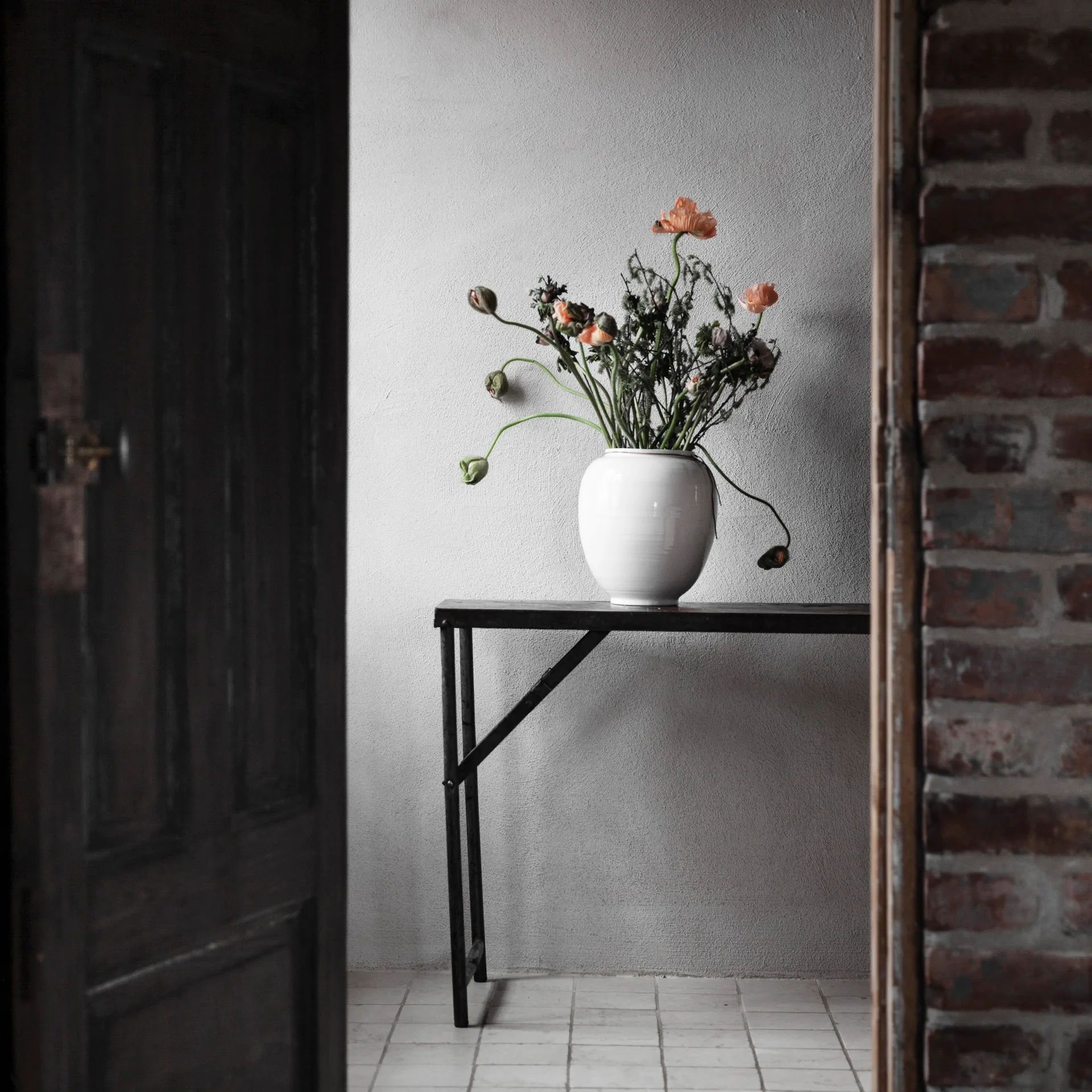 Ernst 花瓶 ホワイト グレーズ, 22 cm ERNST | エルンスト