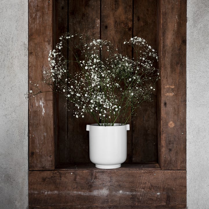 Ernst 植木鉢 ハンドル付き ホワイト サンド, 22.5 cm ERNST | エルンスト
