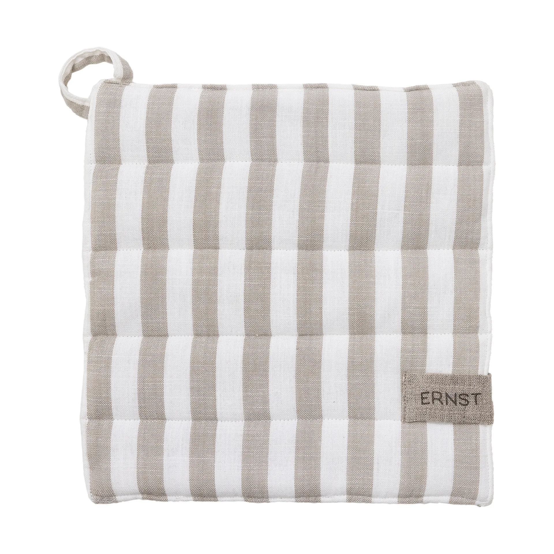 Ernst 鍋つかみ ワイドストライプ 23x25 cm, Beige-white stripe ERNST | エルンスト