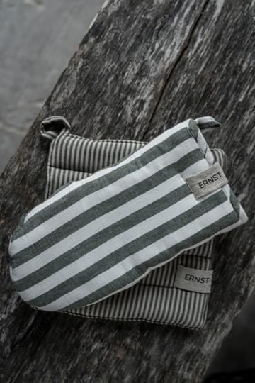 Ernst 鍋つかみ ストライプ 23x25 cm - Green-beige - ERNST | エルンスト
