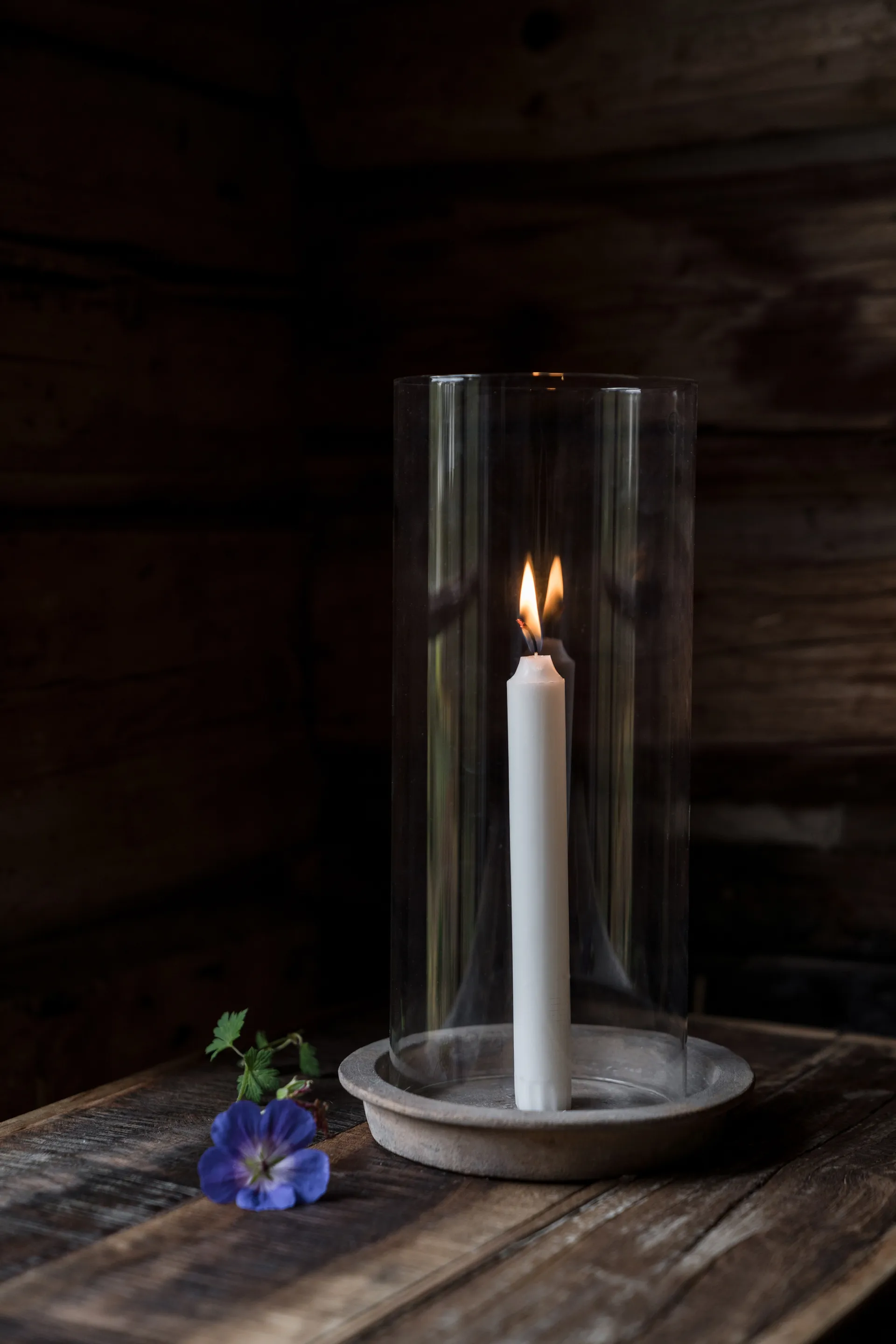 Ernst キャンドルトレイ & キャンドルホルダー ガラスシリンダー込み 30 cm, Terracotta ERNST | エルンスト