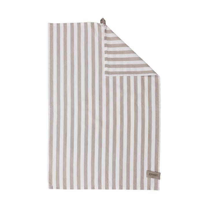 Ernst キッチンタオル ストライプ 47x70 cm - Beige-white stripe - ERNST | エルンスト