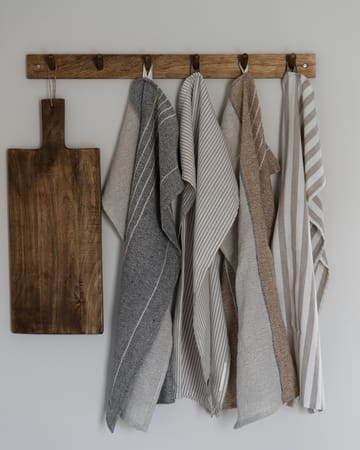Ernst キッチンタオル ストライプ 47x70 cm - Beige-white stripe - ERNST | エルンスト