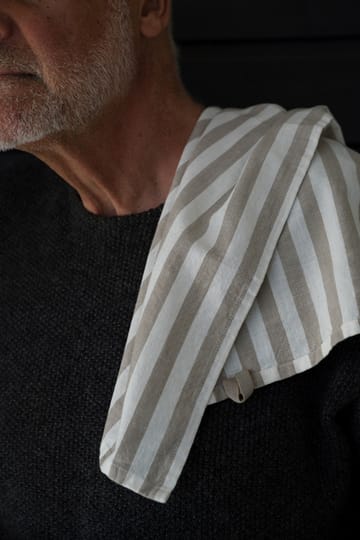 Ernst キッチンタオル ストライプ 47x70 cm - Beige-white stripe - ERNST | エルンスト