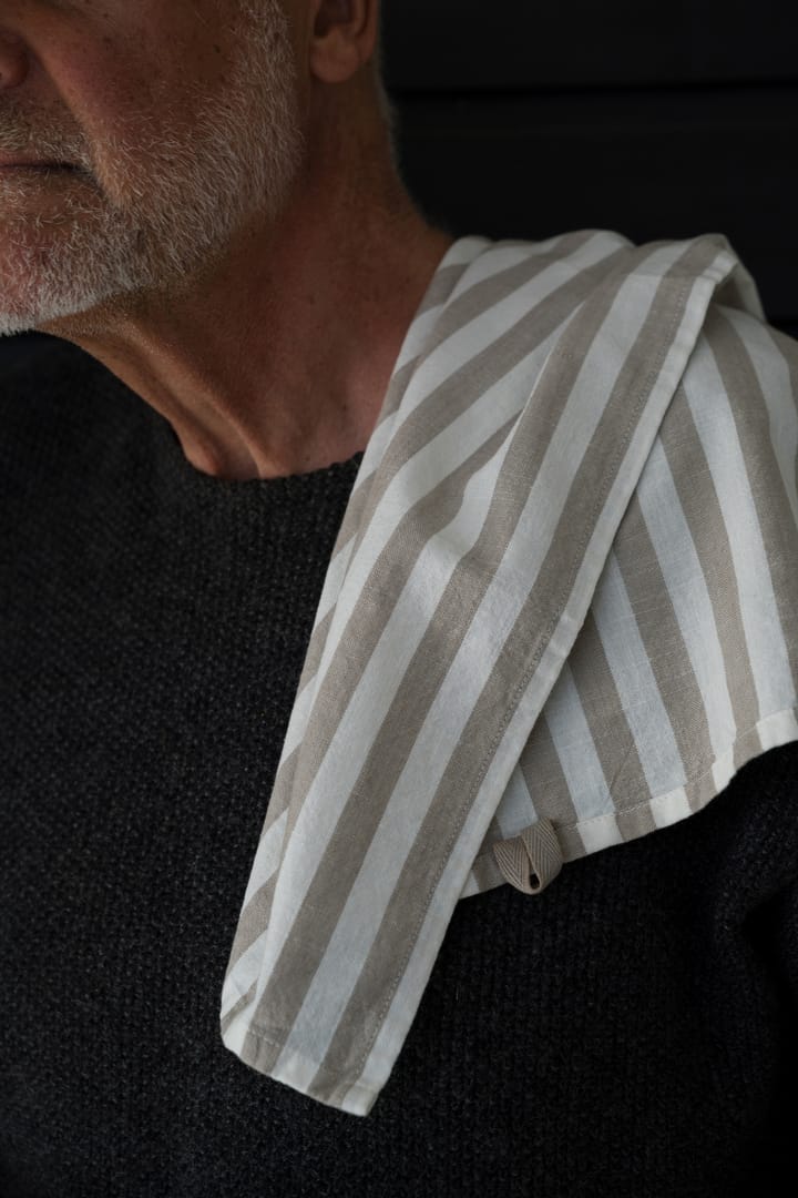 Ernst キッチンタオル ストライプ 47x70 cm, Beige-white stripe ERNST | エルンスト