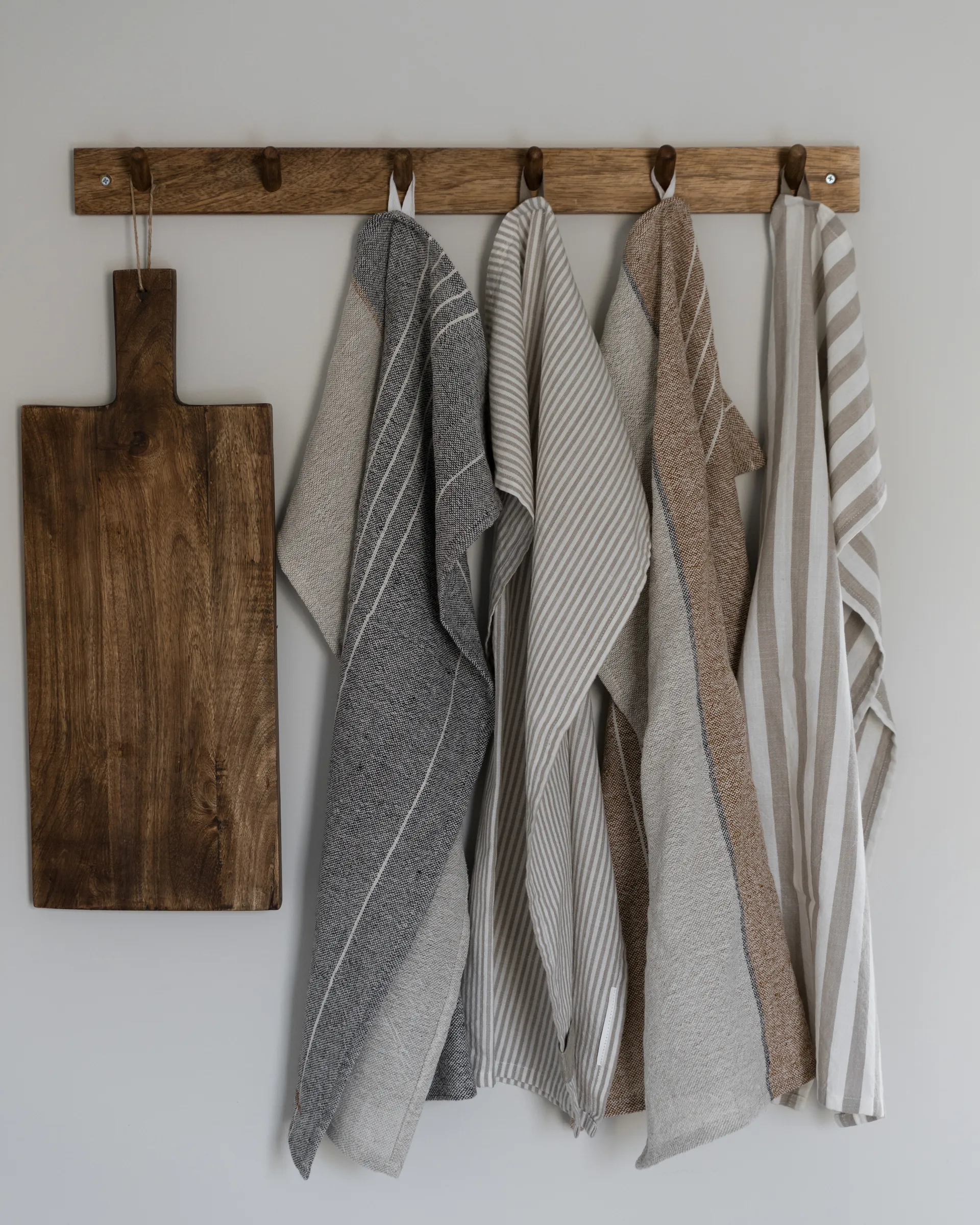 Ernst キッチンタオル ハーフリネン 47x70 cm, Caramel-natural ERNST | エルンスト