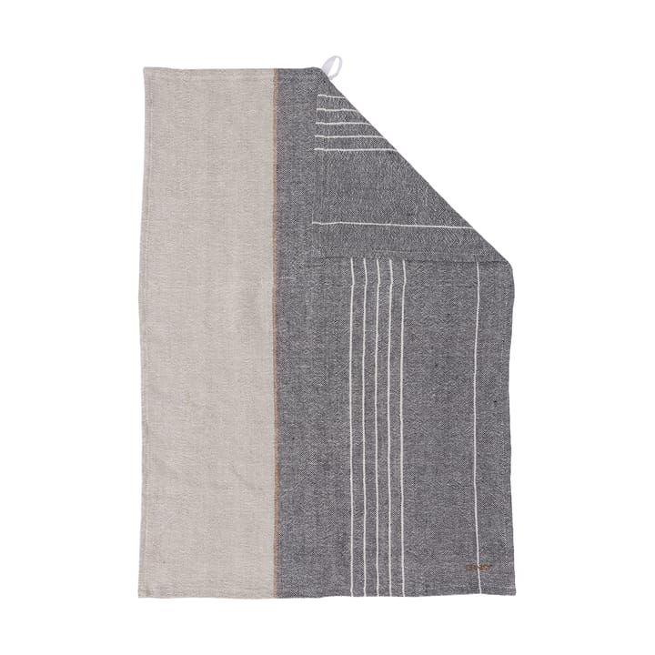 Ernst キッチンタオル ハーフリネン 47x70 cm - Grey-natural - ERNST | エルンスト