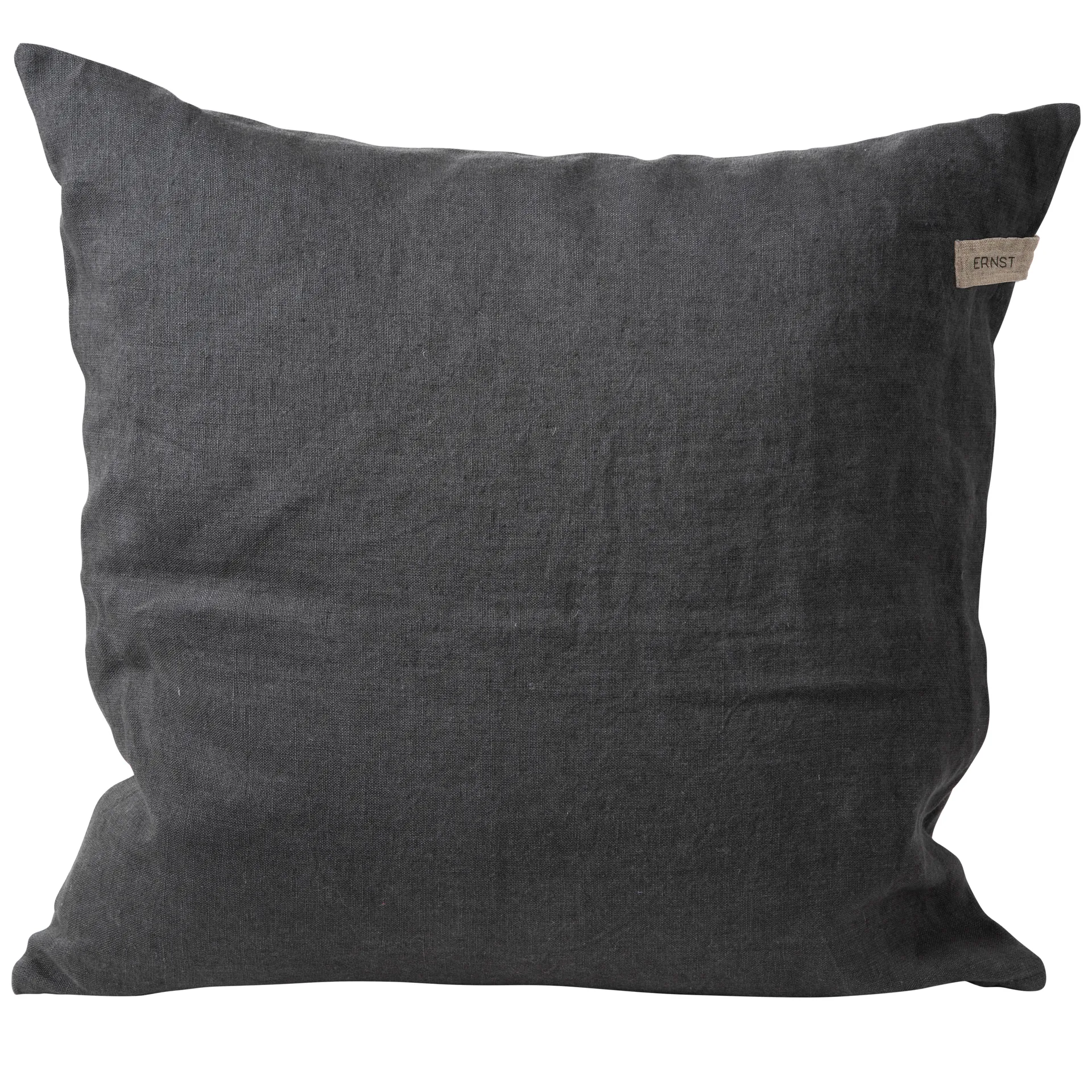 Ernst クッションカバー リネン 48x48 cm, Dark grey ERNST | エルンスト