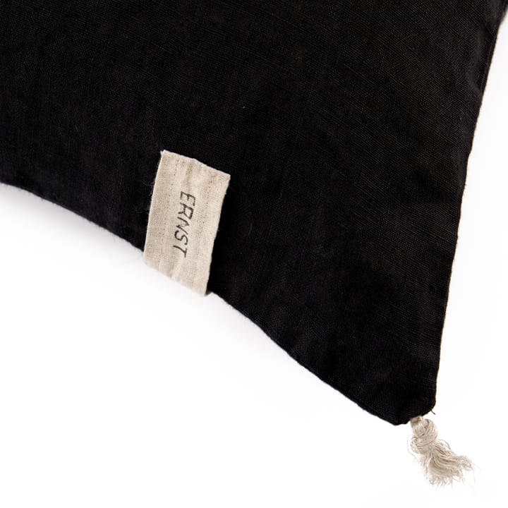 Ernst クッションカバー タッセル付き 50 x 60 cm, Black ERNST | エルンスト