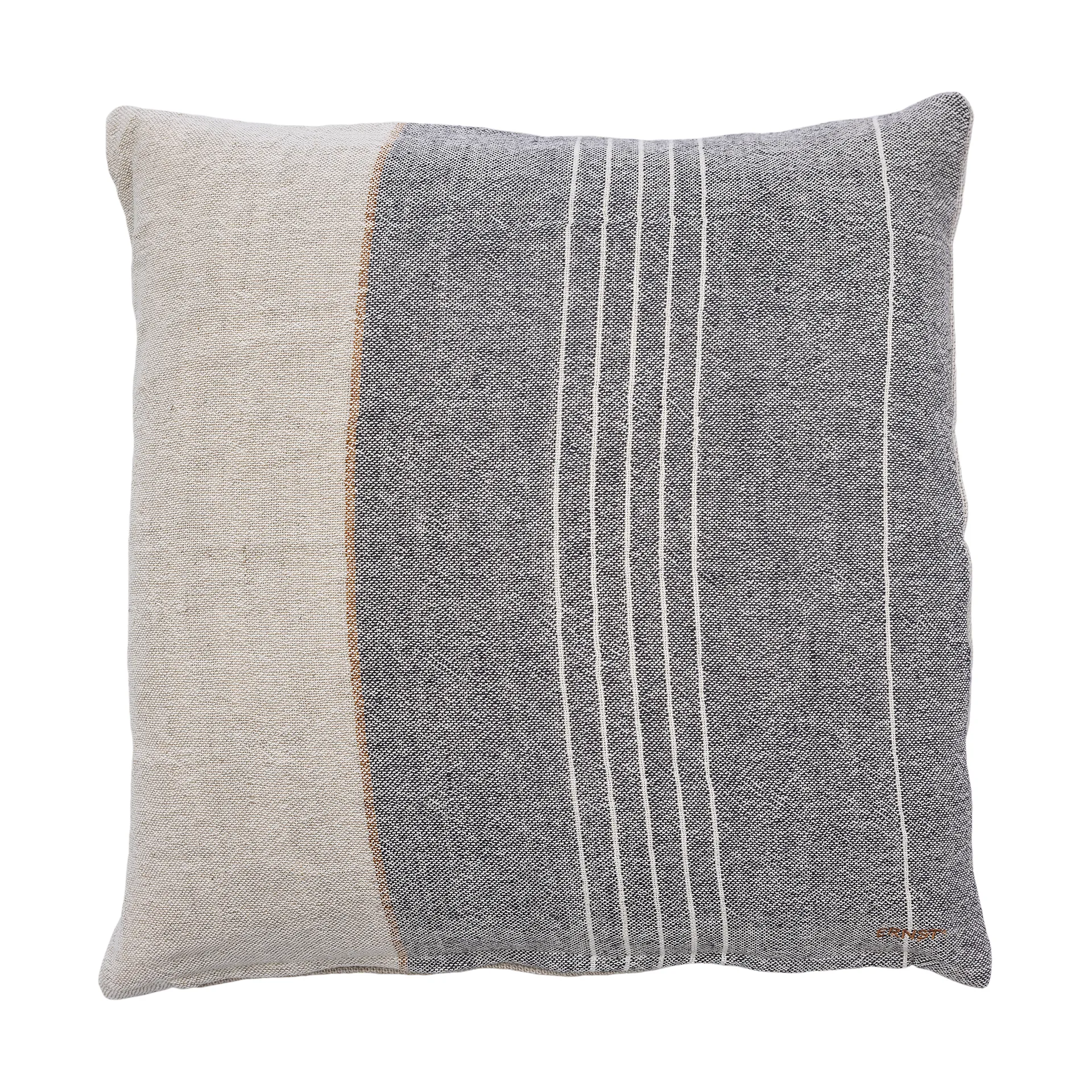 Ernst クッションカバー ハーフリネン 50x50 cm, Grey-natural ERNST | エルンスト