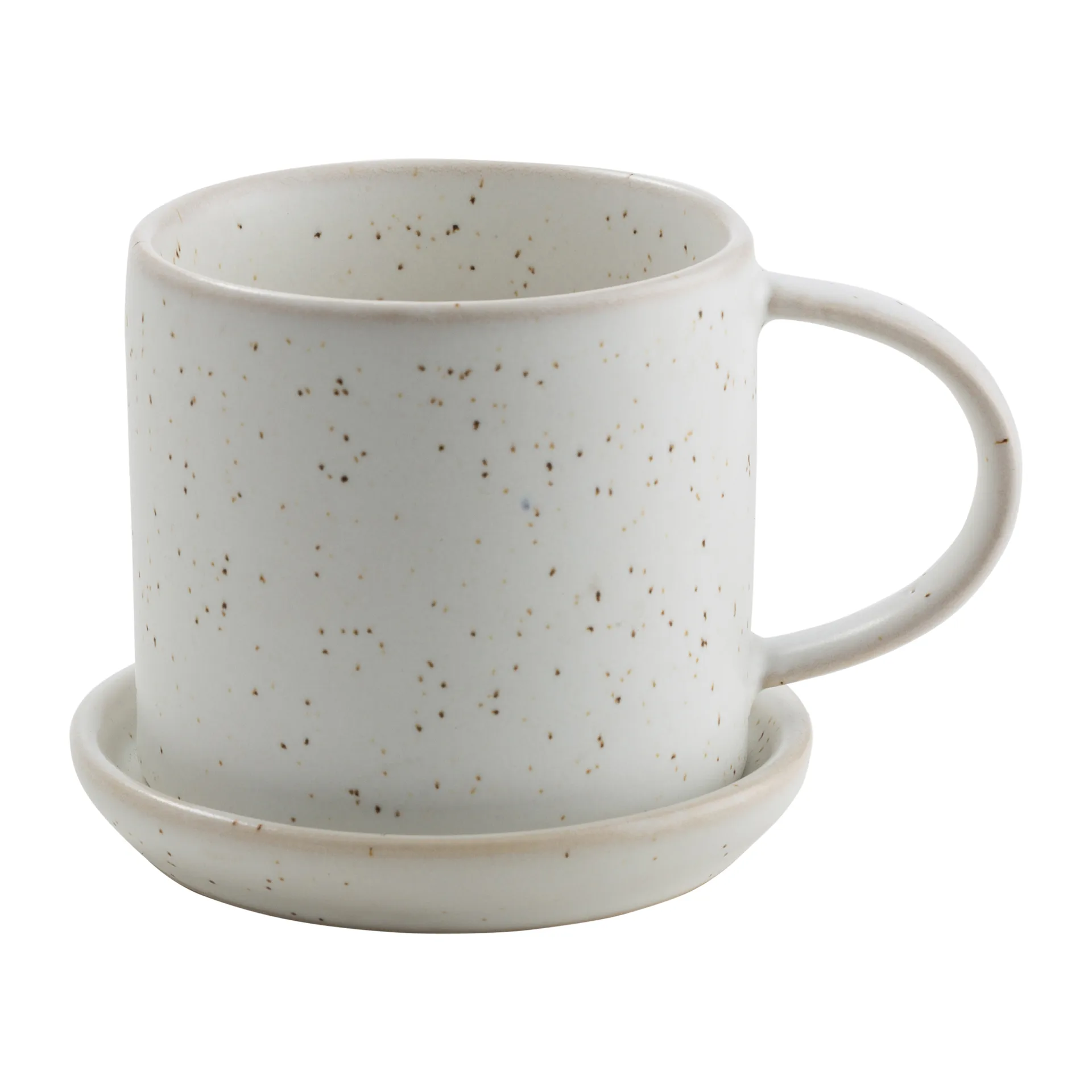 Ernst カップ ソーサー付き 7 cm, White-speckled ERNST | エルンスト