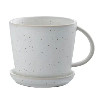 Ernst カップ ソーサー付き 8.5 cm - White-speckled - ERNST | エルンスト