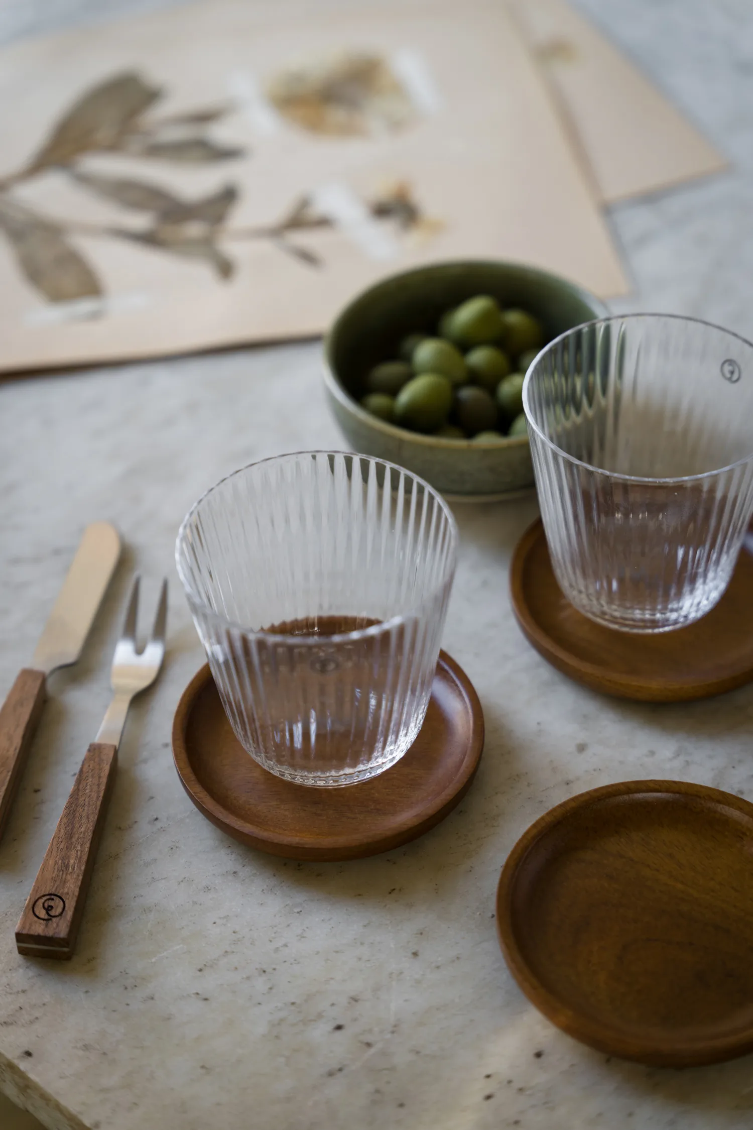 Ernst ウッドトレイ, Acacia, Ø10 cm ERNST | エルンスト