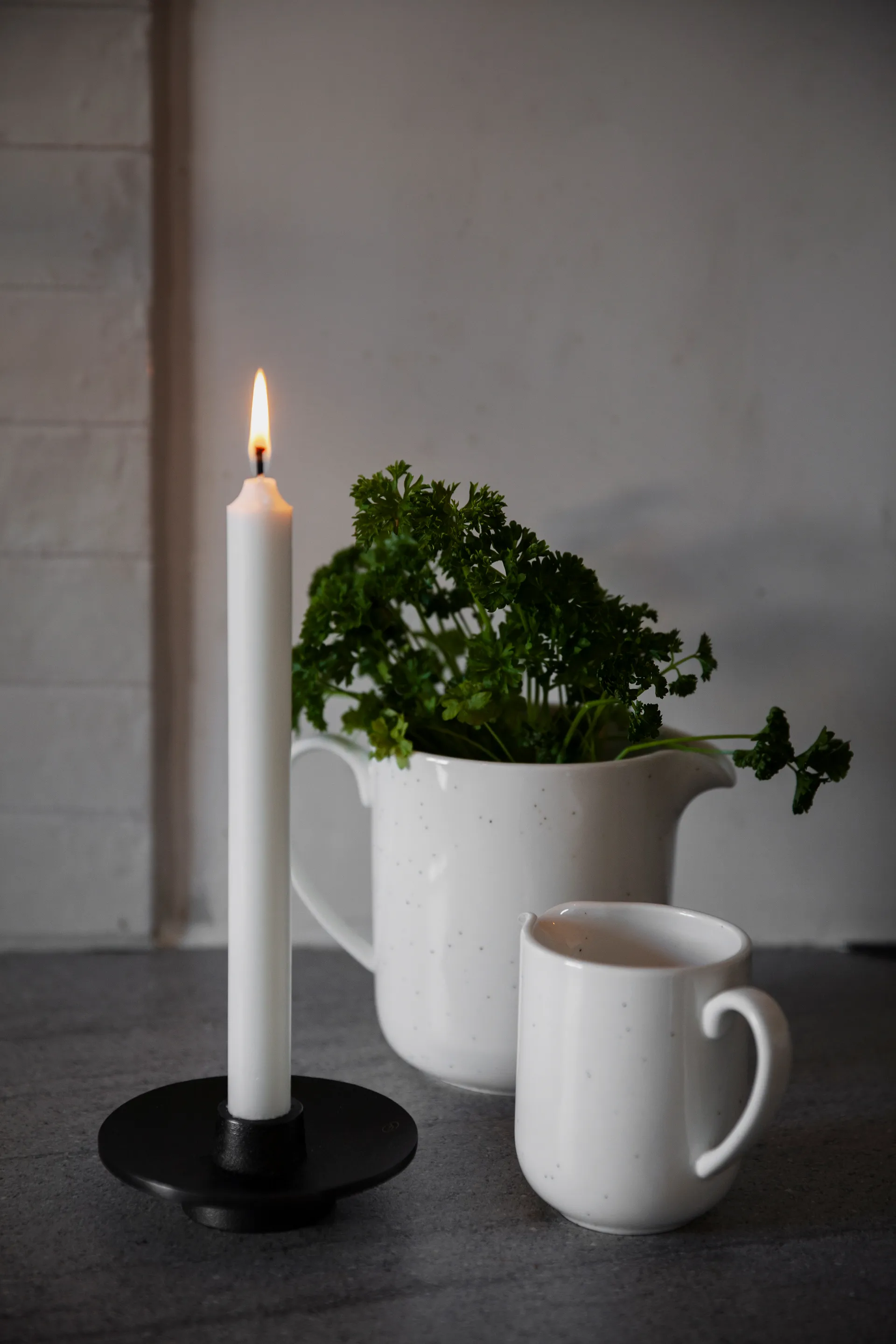 Ernst キャンドルスティック aluminum Ø12 cm, Black ERNST | エルンスト