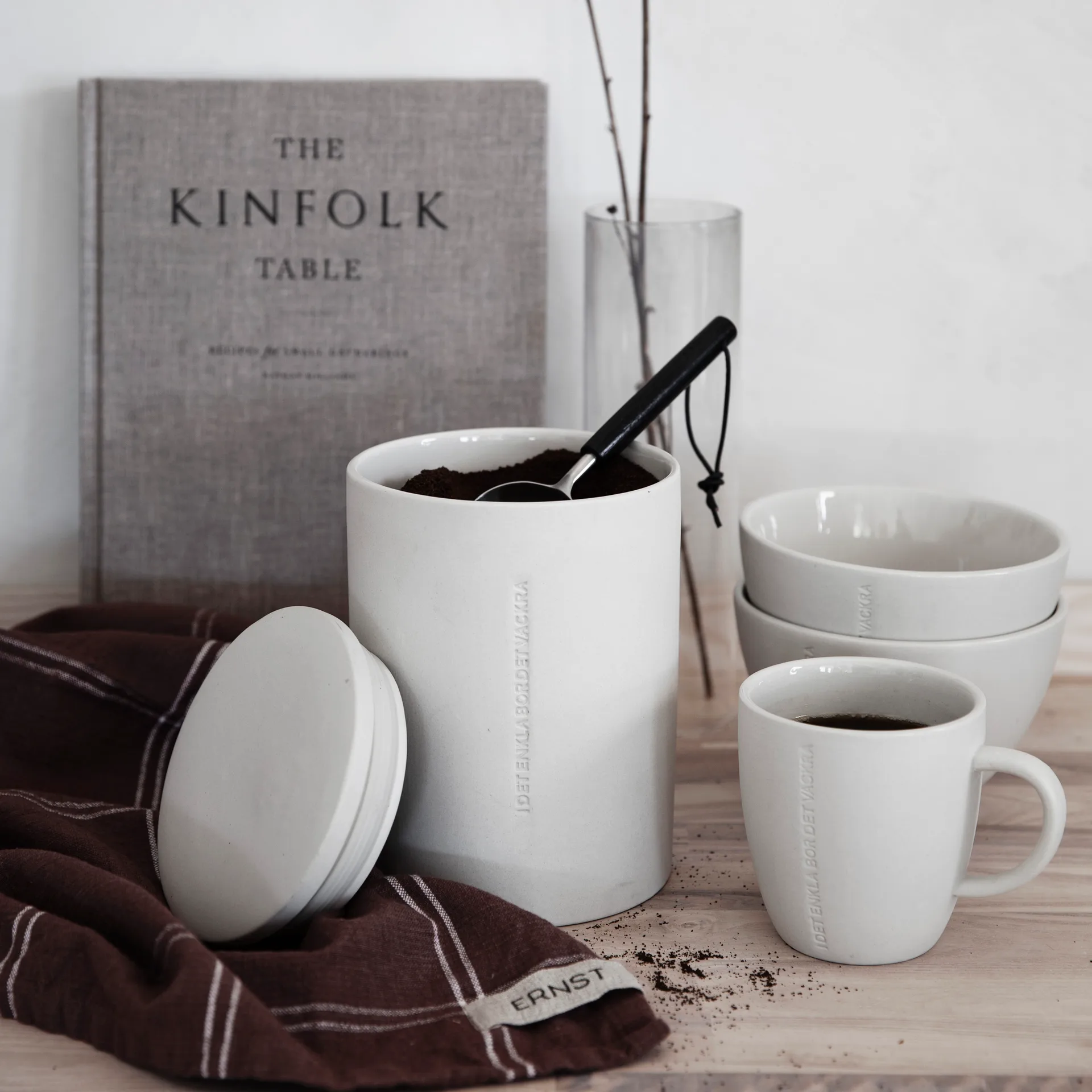 Ernst コーヒーメジャー 木製ハンドル付き, black ERNST | エルンスト