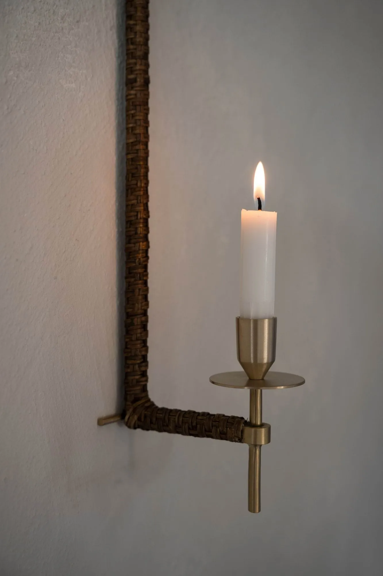 Ernst ウォールランプ ランタン風 編み込み, Brass, 47 cm ERNST | エルンスト