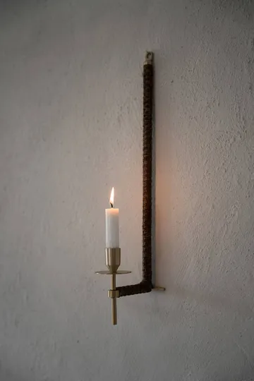 Ernst ウォールランプ ランタン風 編み込み - Brass, 47 cm - ERNST | エルンスト