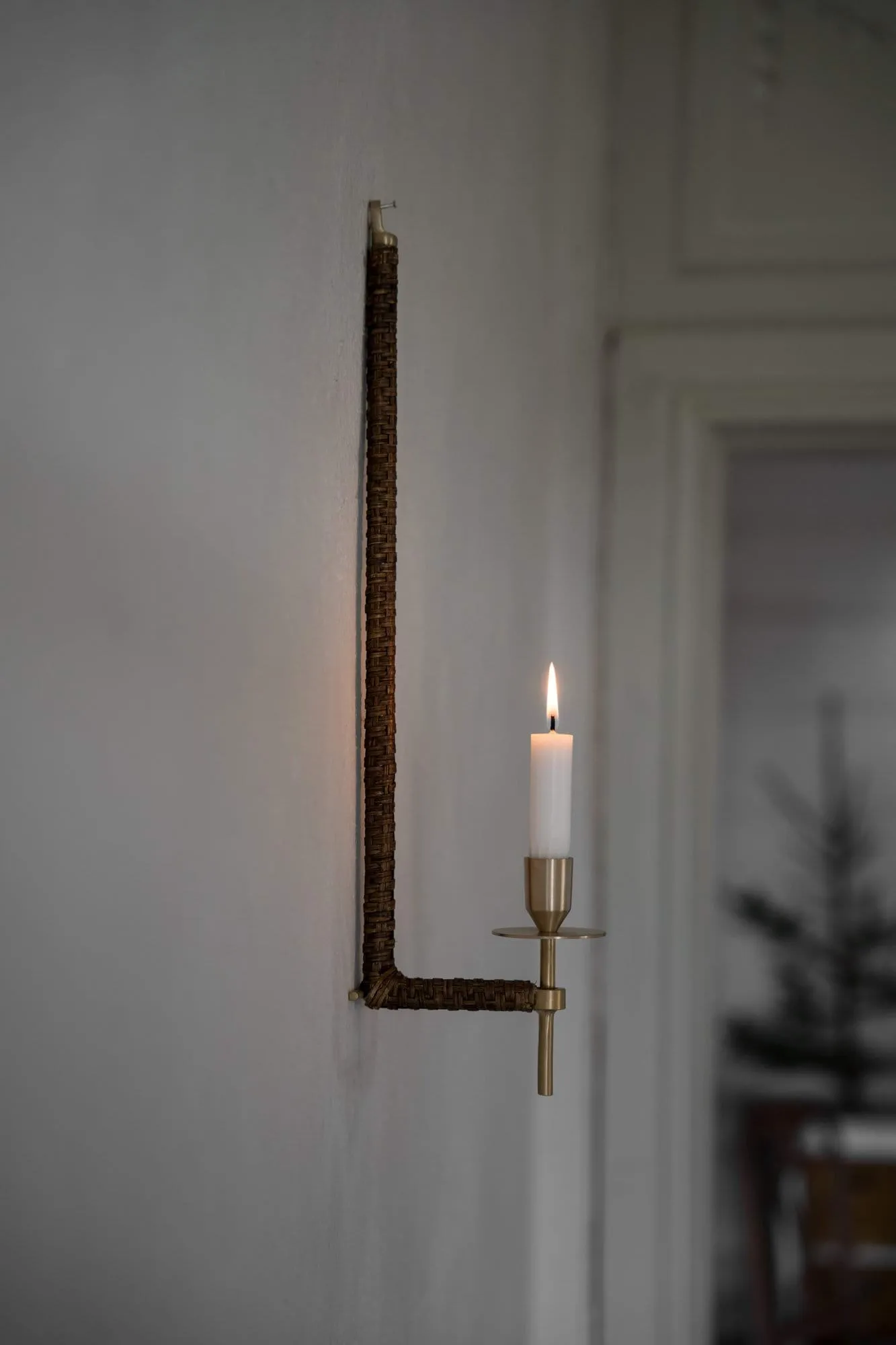 Ernst ウォールランプ ランタン風 編み込み, Brass, 47 cm ERNST | エルンスト