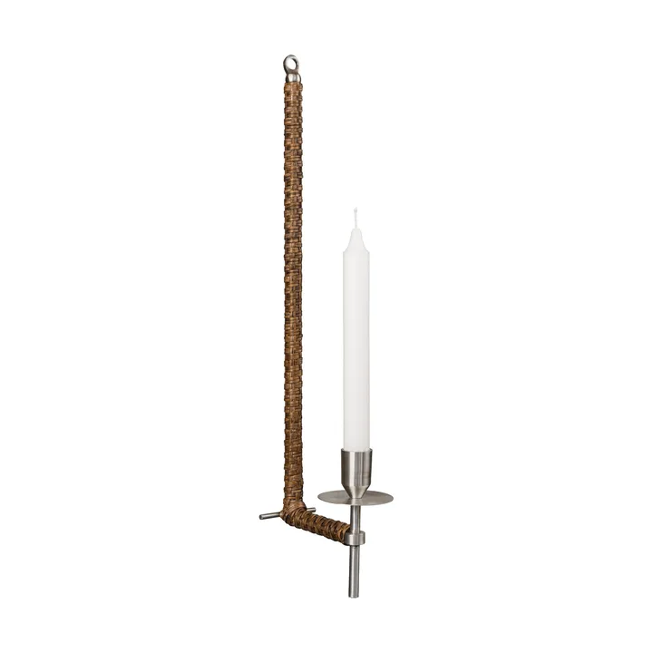 Ernst ウォールランプ ランタン風 編み込み - Brushed steel, 47 cm - ERNST | エルンスト