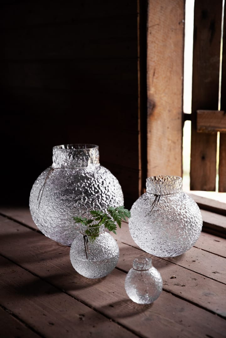Ernst ストラクチャーグラス 花瓶 clear - Ø13 cm - ERNST | エルンスト