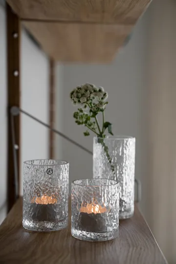 Ernst パターン入り花瓶 / キャンドルホルダー - Clear, Ø5.3x6.5 cm - ERNST | エルンスト