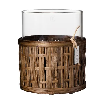 Ernst ベース／ティーライトホルダー バスケット入り - Dark brown, Ø10x12 cm - ERNST | エルンスト