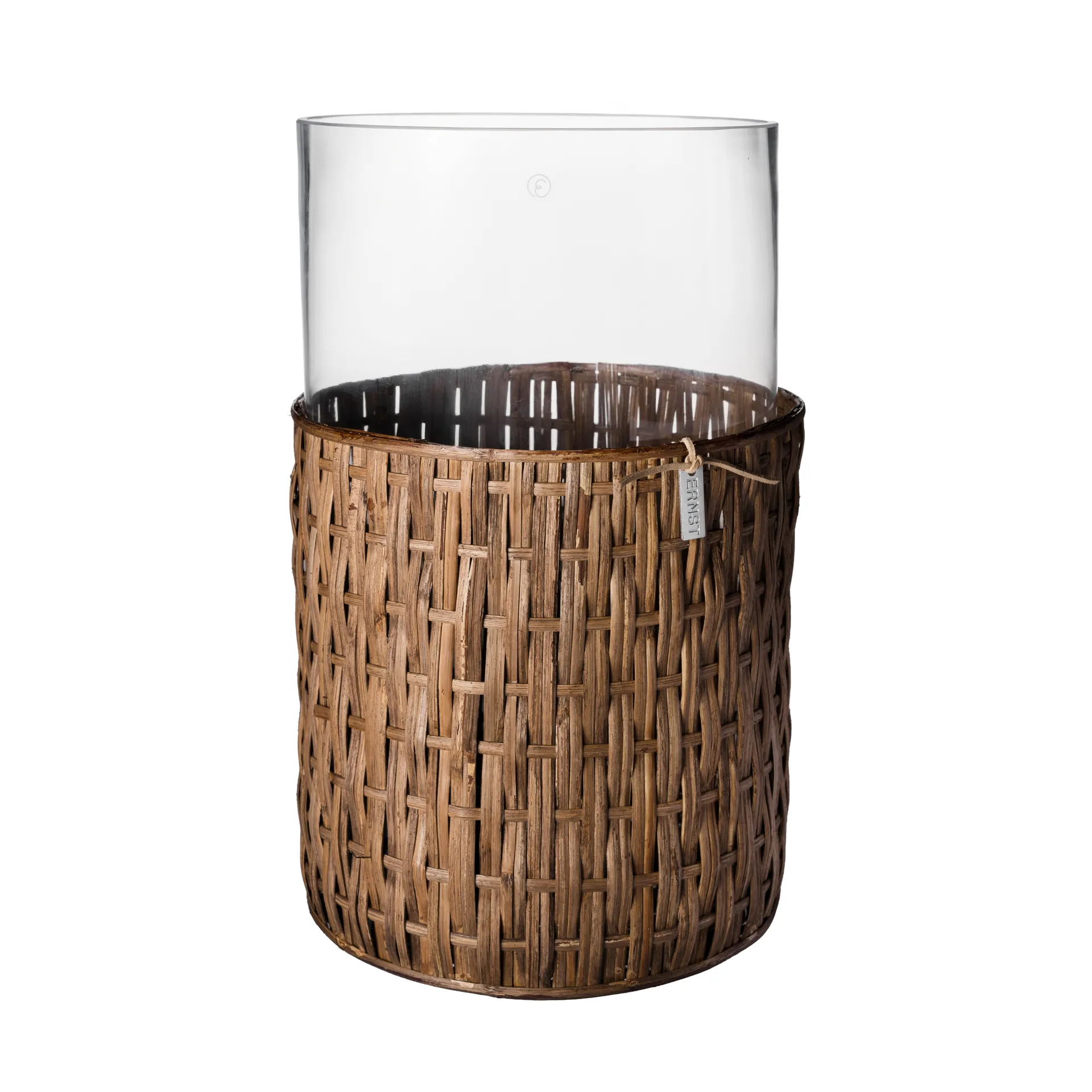Ernst ベース／ティーライトホルダー バスケット入り, Dark brown, Ø18x30 cm ERNST | エルンスト