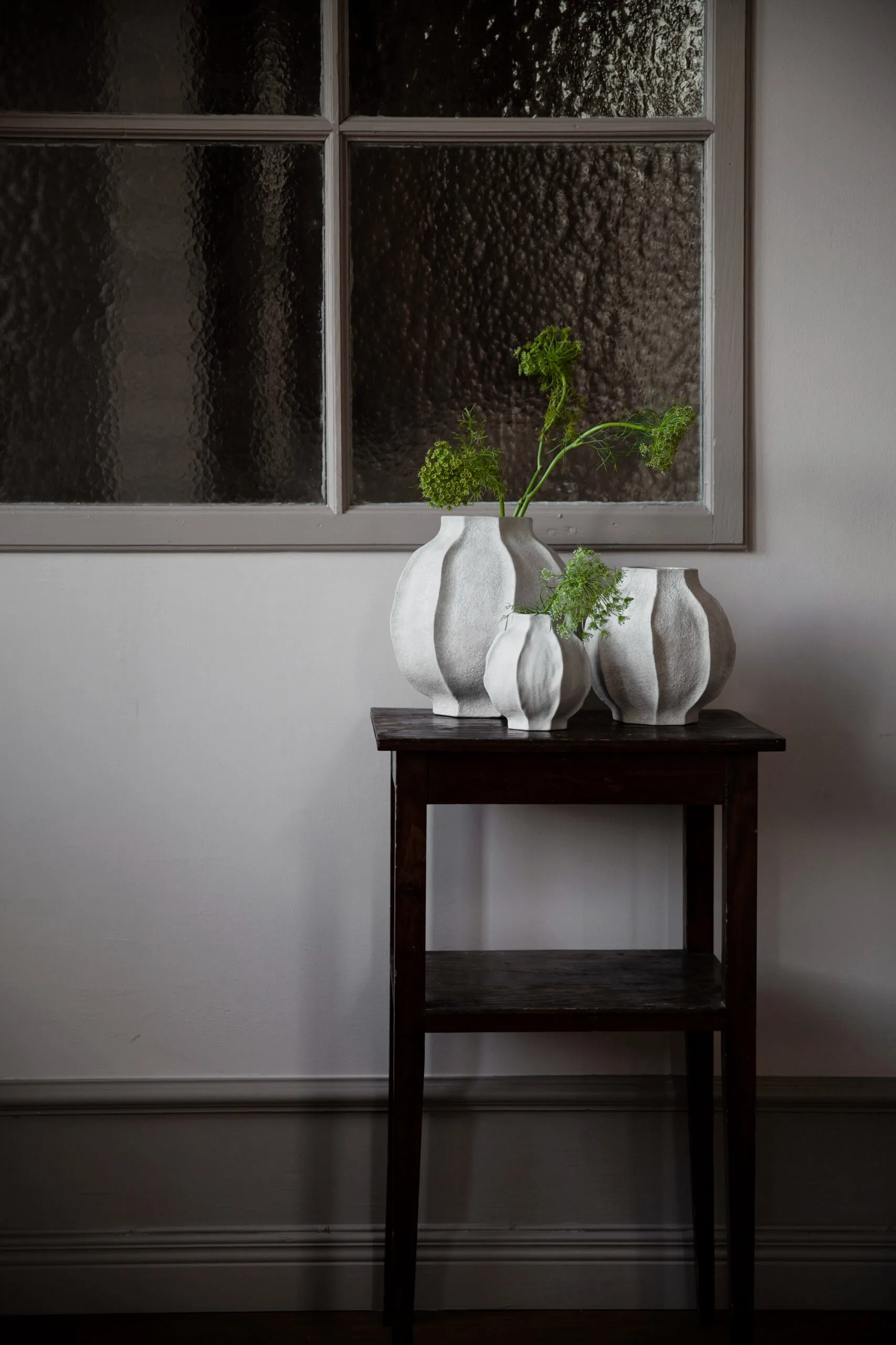 Ernst 花瓶 dented stripe, H24 cm Ø24 cm ERNST | エルンスト