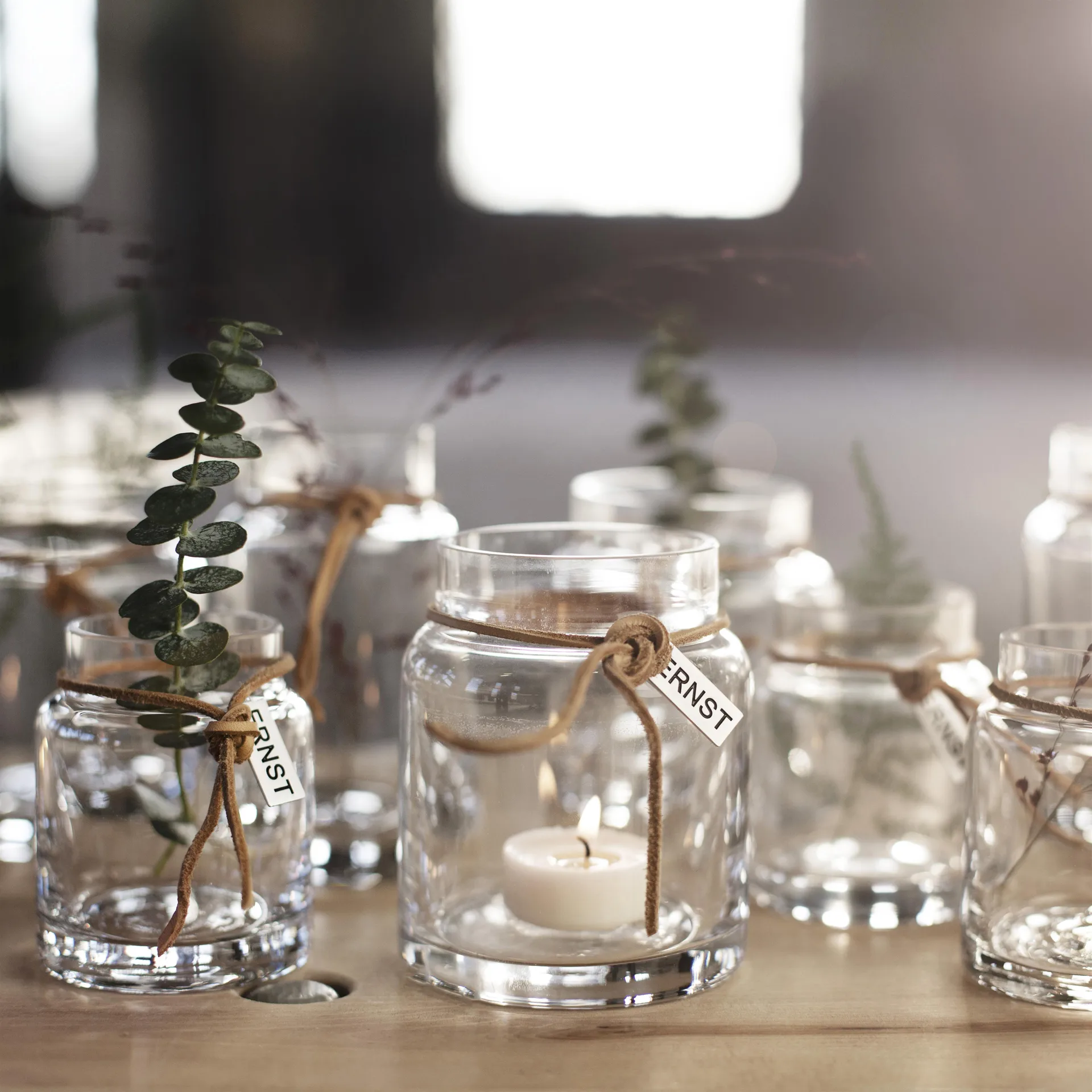 Ernst キャンドル ホルダー H10cm Ø6.5cm, clear ERNST | エルンスト