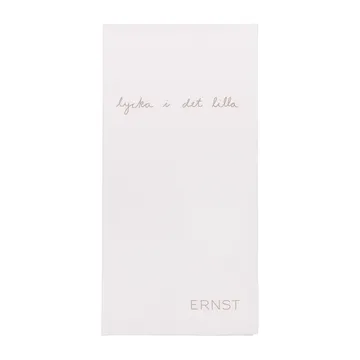 Ernst メッセージナプキン Lycka i det lilla 20パック - white-grey - ERNST | エルンスト