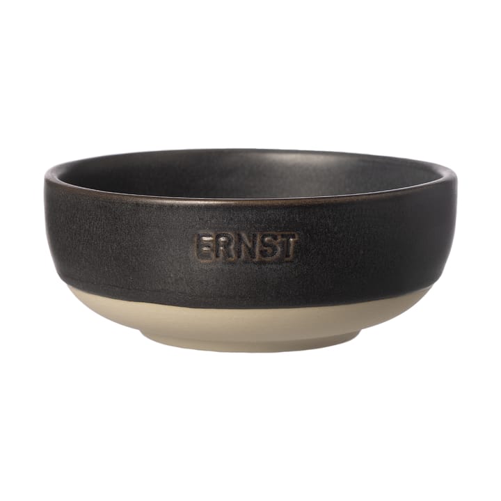 Ernst ボウル - Matte black-natural base, Ø11 cm - ERNST | エルンスト