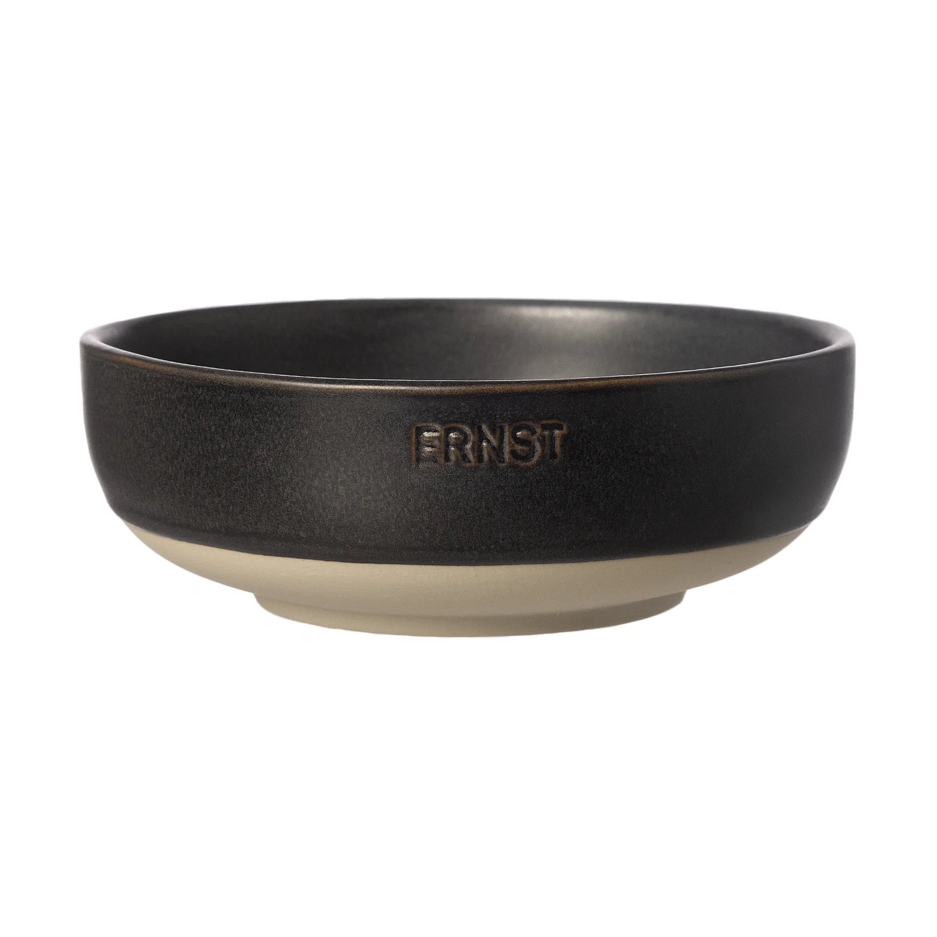 Ernst ボウル, Matte black-natural base, Ø14 cm ERNST | エルンスト