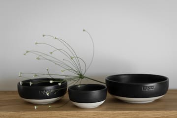 Ernst ボウル - Matte black-natural base, Ø14 cm - ERNST | エルンスト