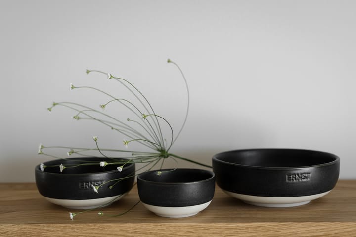 Ernst ボウル, Matte black-natural base, Ø14 cm ERNST | エルンスト