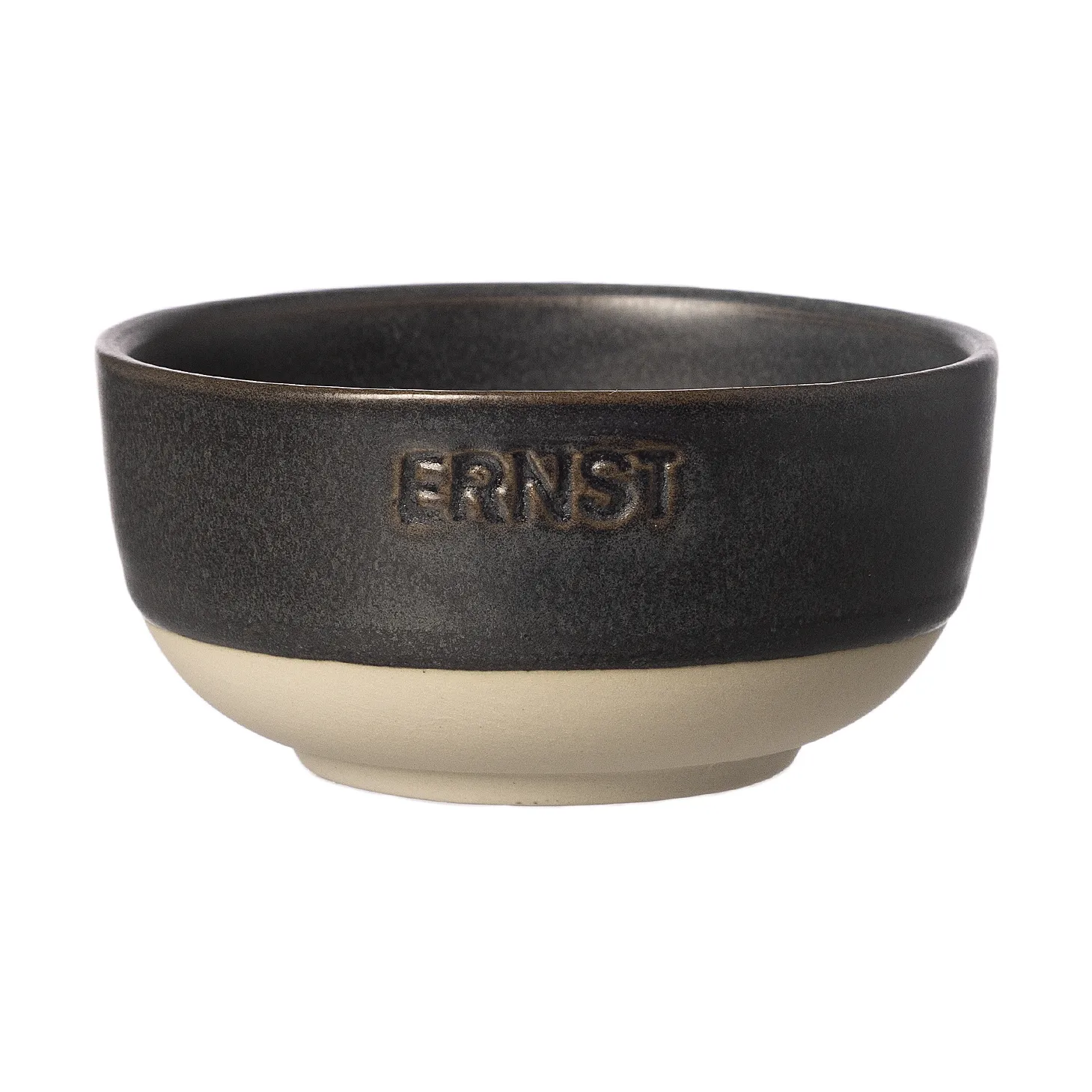 Ernst ボウル, Matte black-natural base, Ø8 cm ERNST | エルンスト