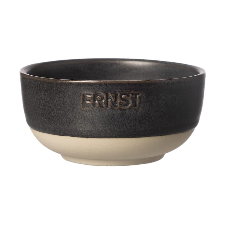 Ernst ボウル - Matte black-natural base, Ø8 cm - ERNST | エルンスト