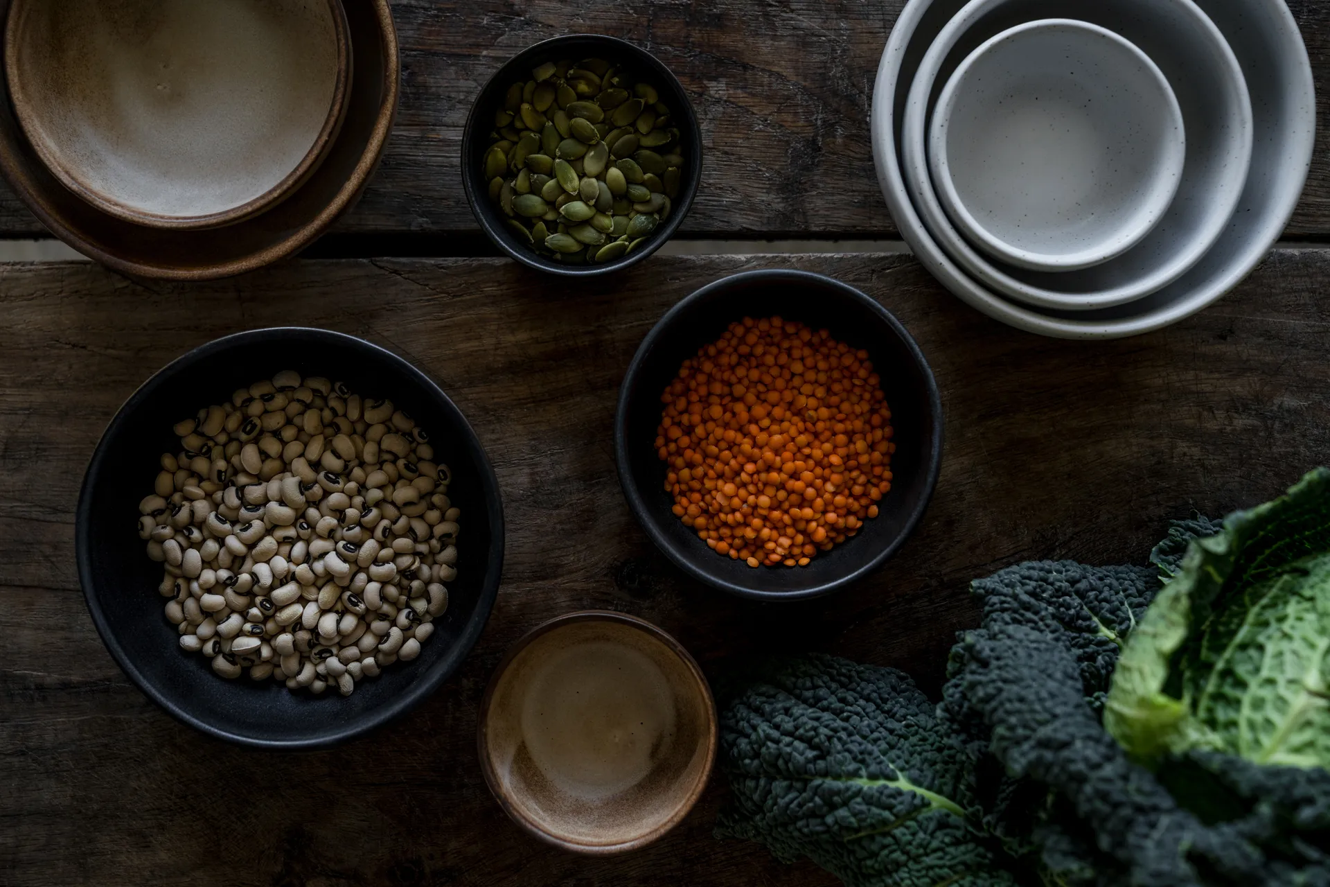 Ernst ボウル, Matte black-natural base, Ø8 cm ERNST | エルンスト