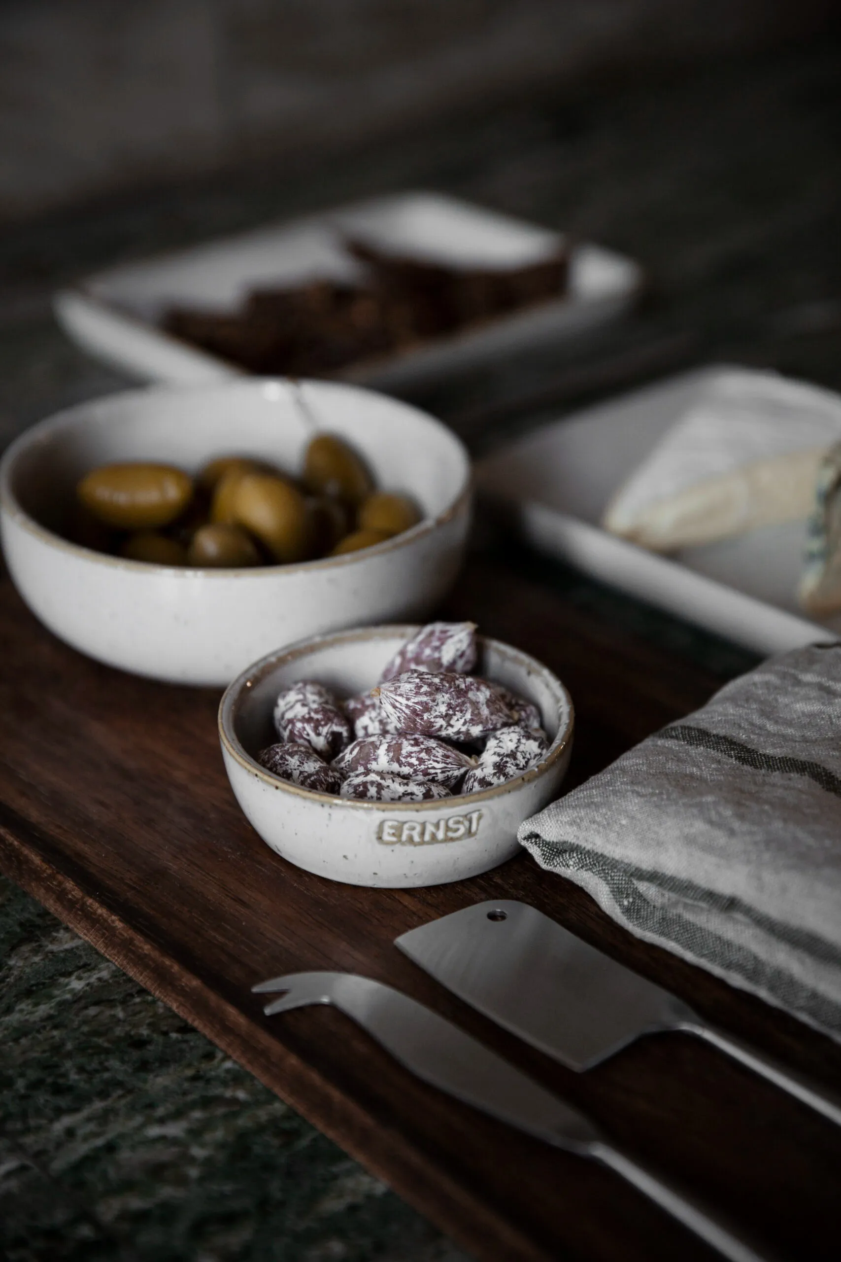 Ernst ロゴ入りボウル natural white, Ø9 cm with logo ERNST | エルンスト