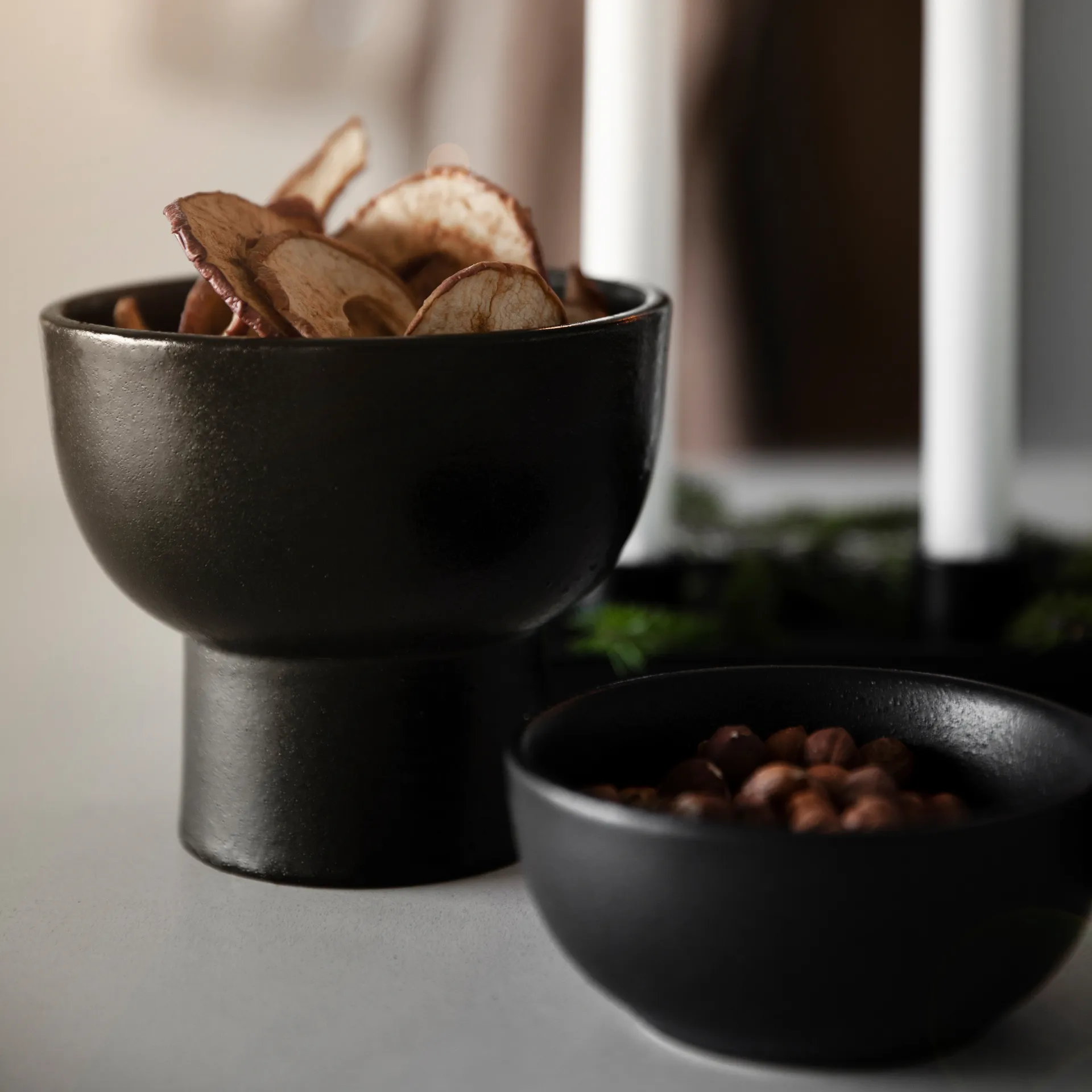 Ernst ボウル on base Ø13 cm, black ERNST | エルンスト