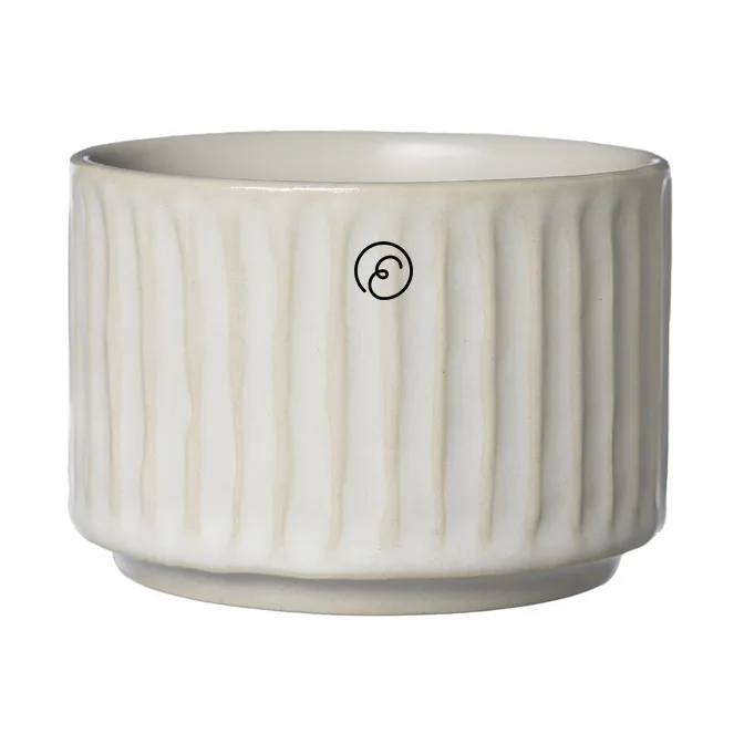 Ernst ボウル ribbed Ø7.5 cm, Natural white ERNST | エルンスト