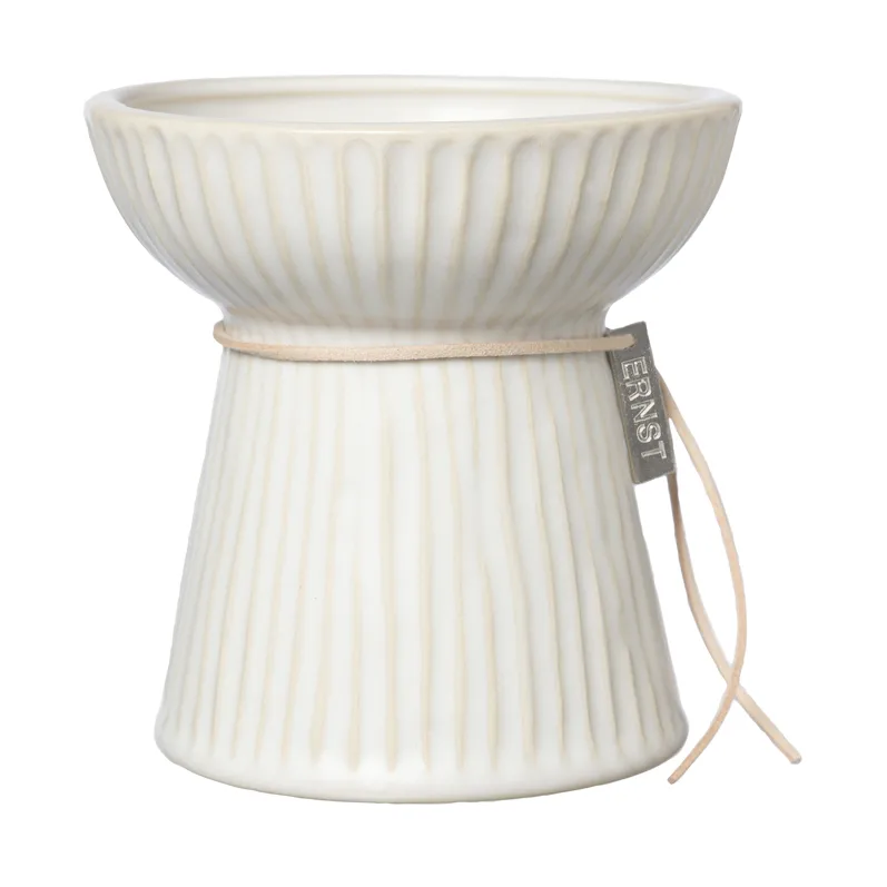 Ernst ridged onion 花瓶 11 cm, Natural white ERNST | エルンスト