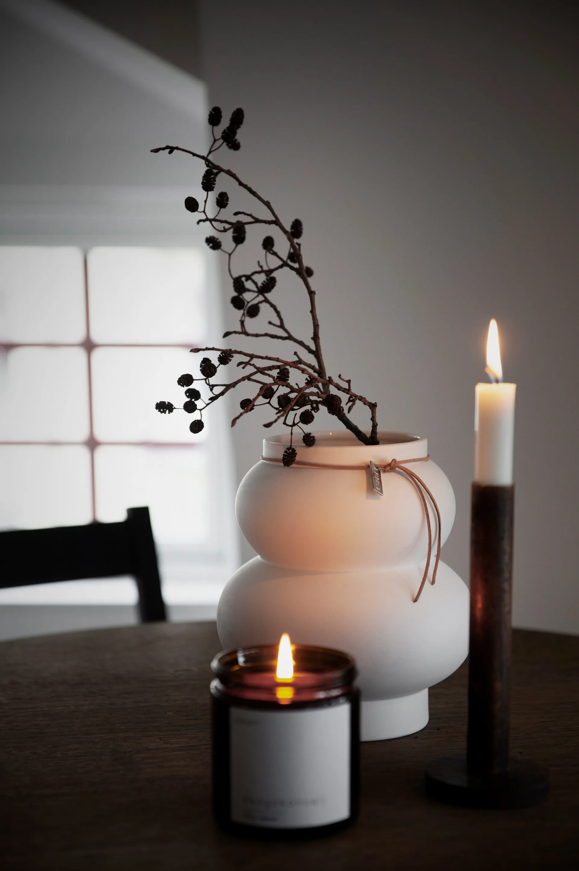 Ernst stoneare 花瓶 curve 21.5 cm, Beige ERNST | エルンスト