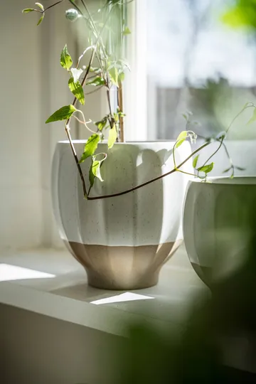 Ernst 鉢 - White-natural, Ø18x18 cm - ERNST | エルンスト