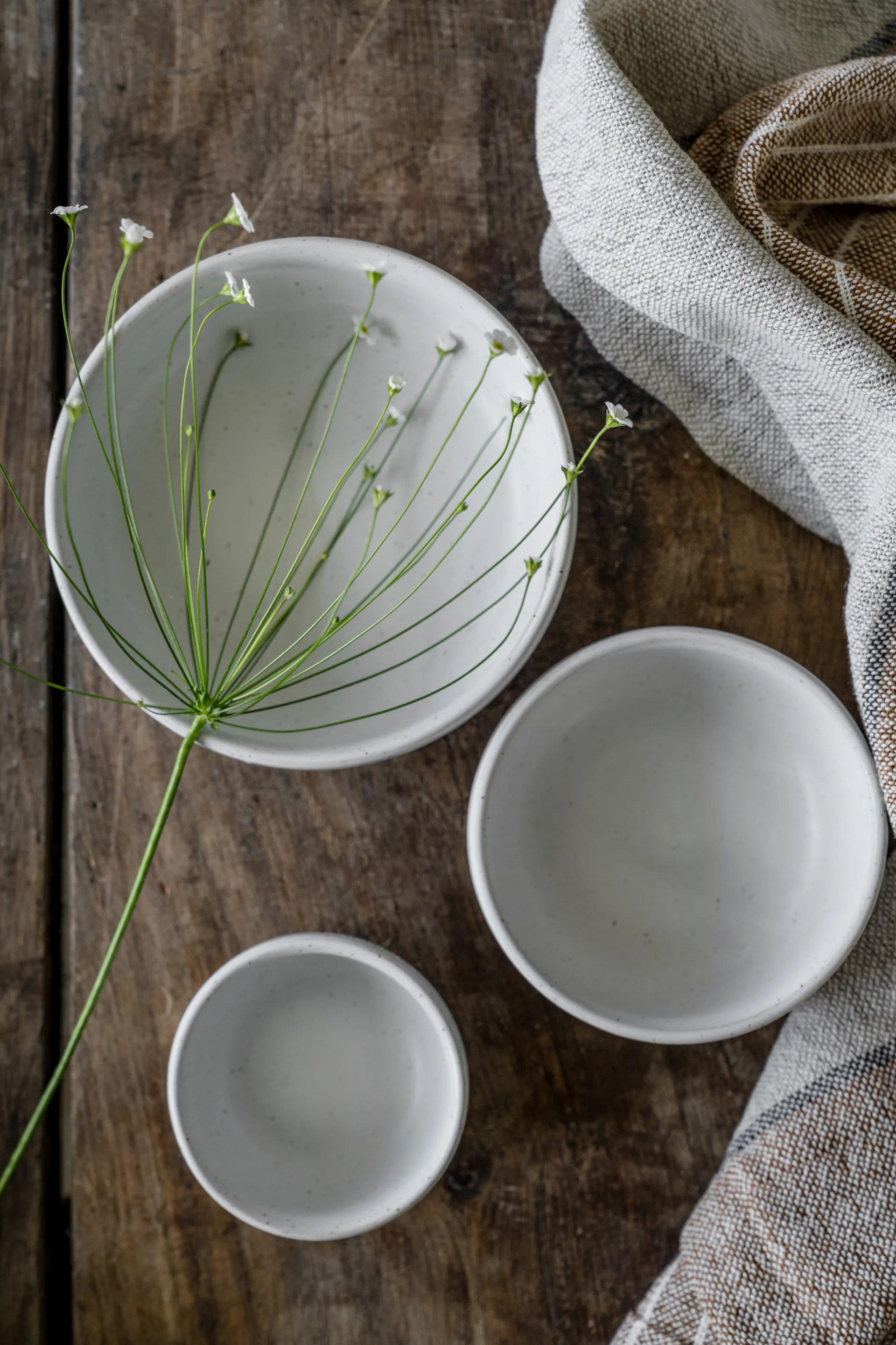 Ernst ボウル, White-natural base, Ø14 cm ERNST | エルンスト