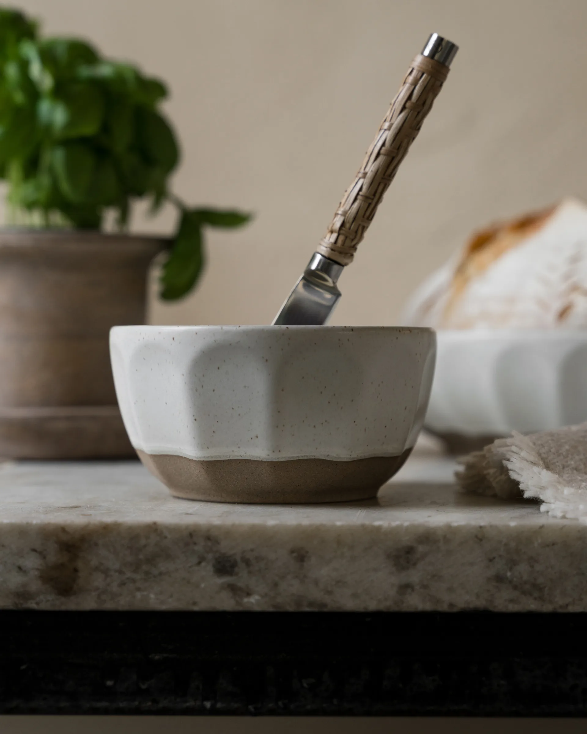 Ernst ボウル ストーンウェア, White-nature, Ø12 cm ERNST | エルンスト