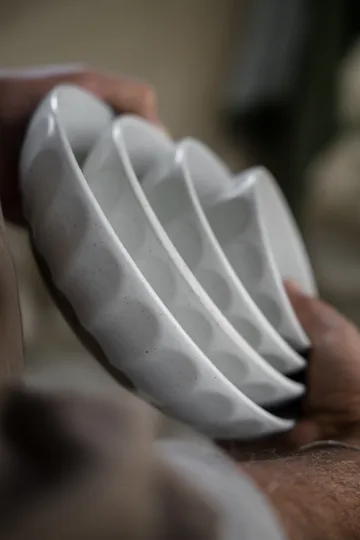 Ernst ボウル ストーンウェア - White-nature, Ø16 cm - ERNST | エルンスト