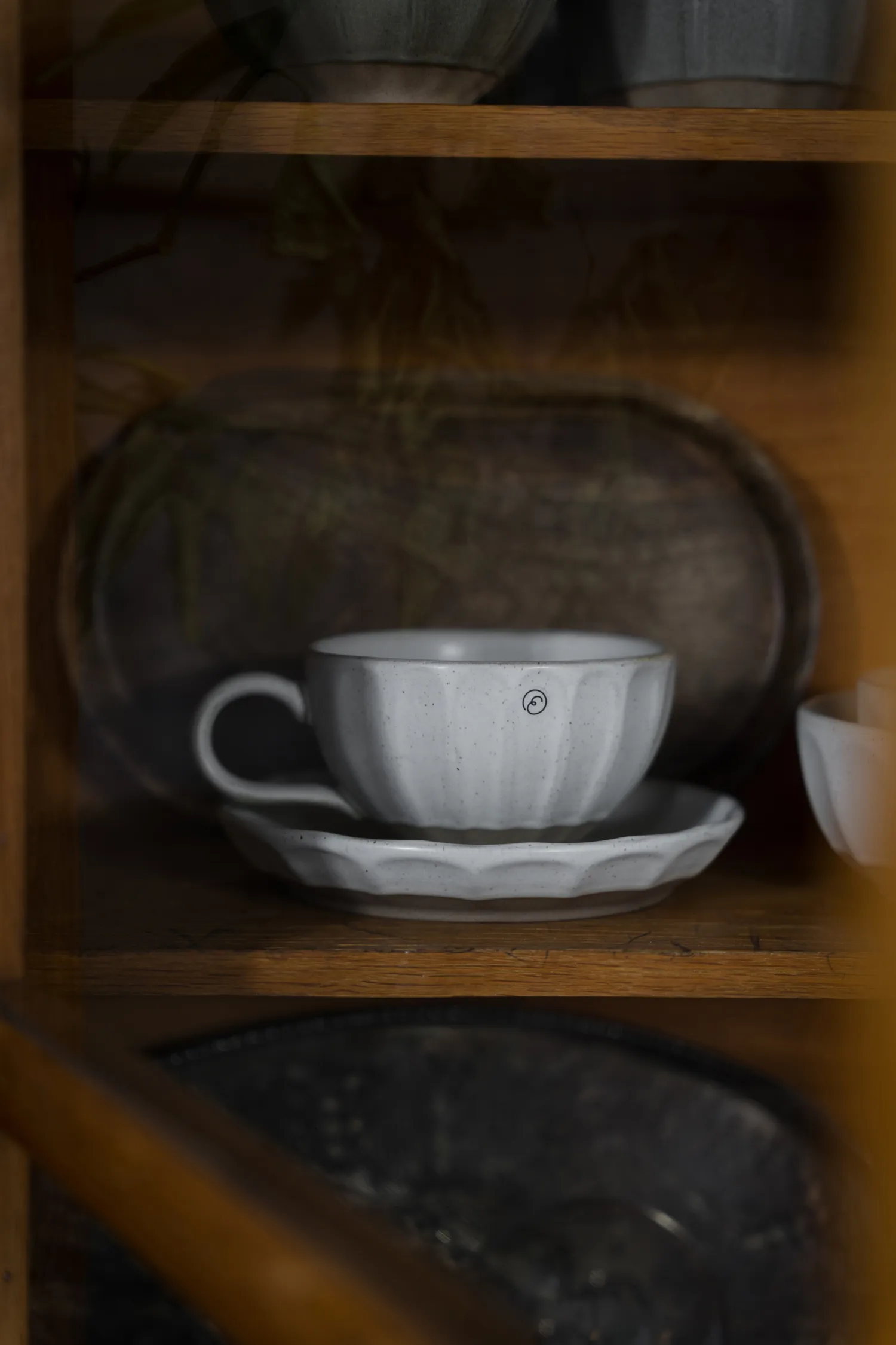 Ernst サイドプレート ストーンウェア, White-nature, Ø17x3 cm ERNST | エルンスト