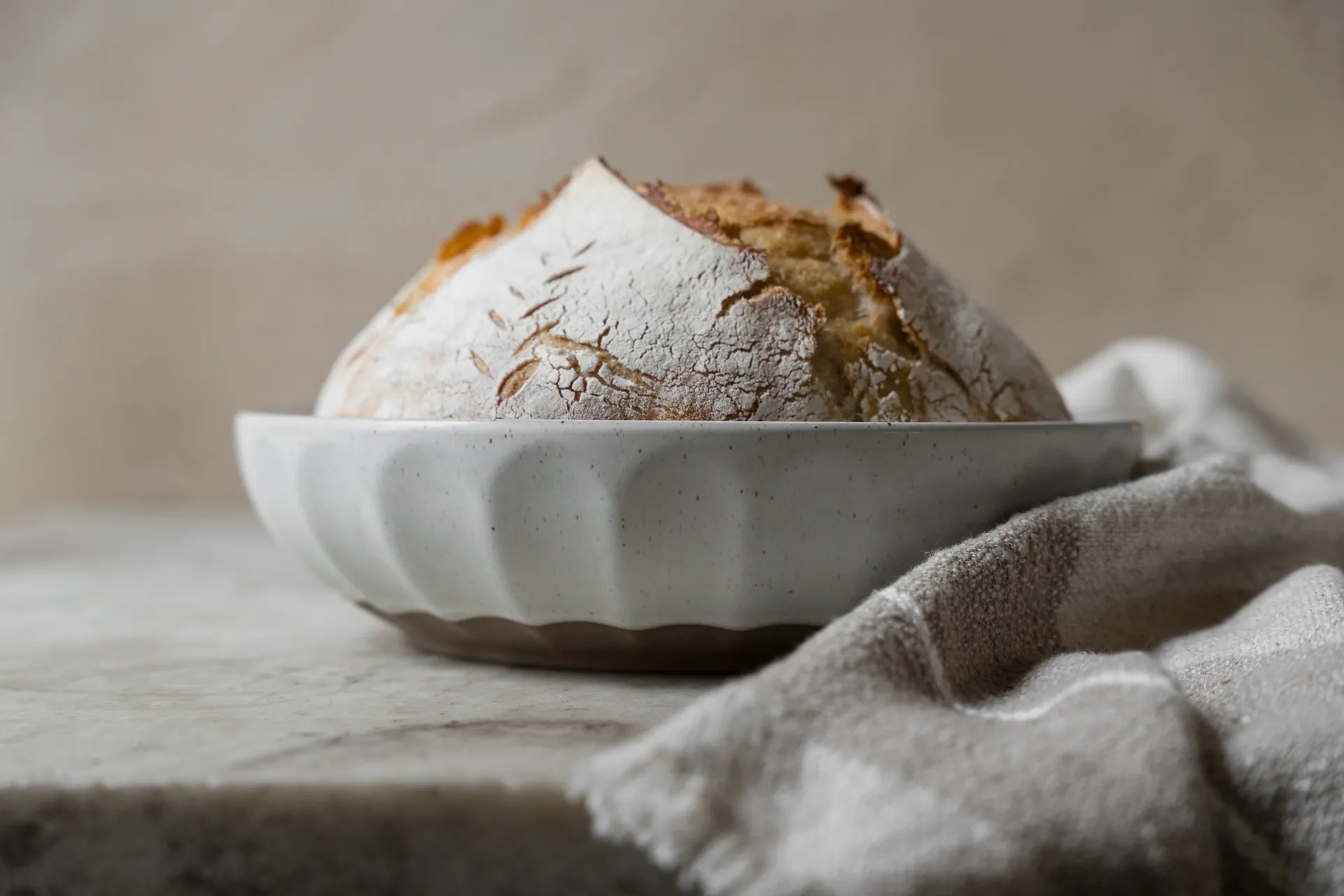 Ernst ボウル ストーンウェア, White-nature, Ø24 cm ERNST | エルンスト